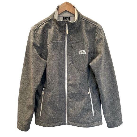 The North Face Apex Bionic Fleece Lined Softshell Jacket - Grey - Women's XL - Picture 1 of 9